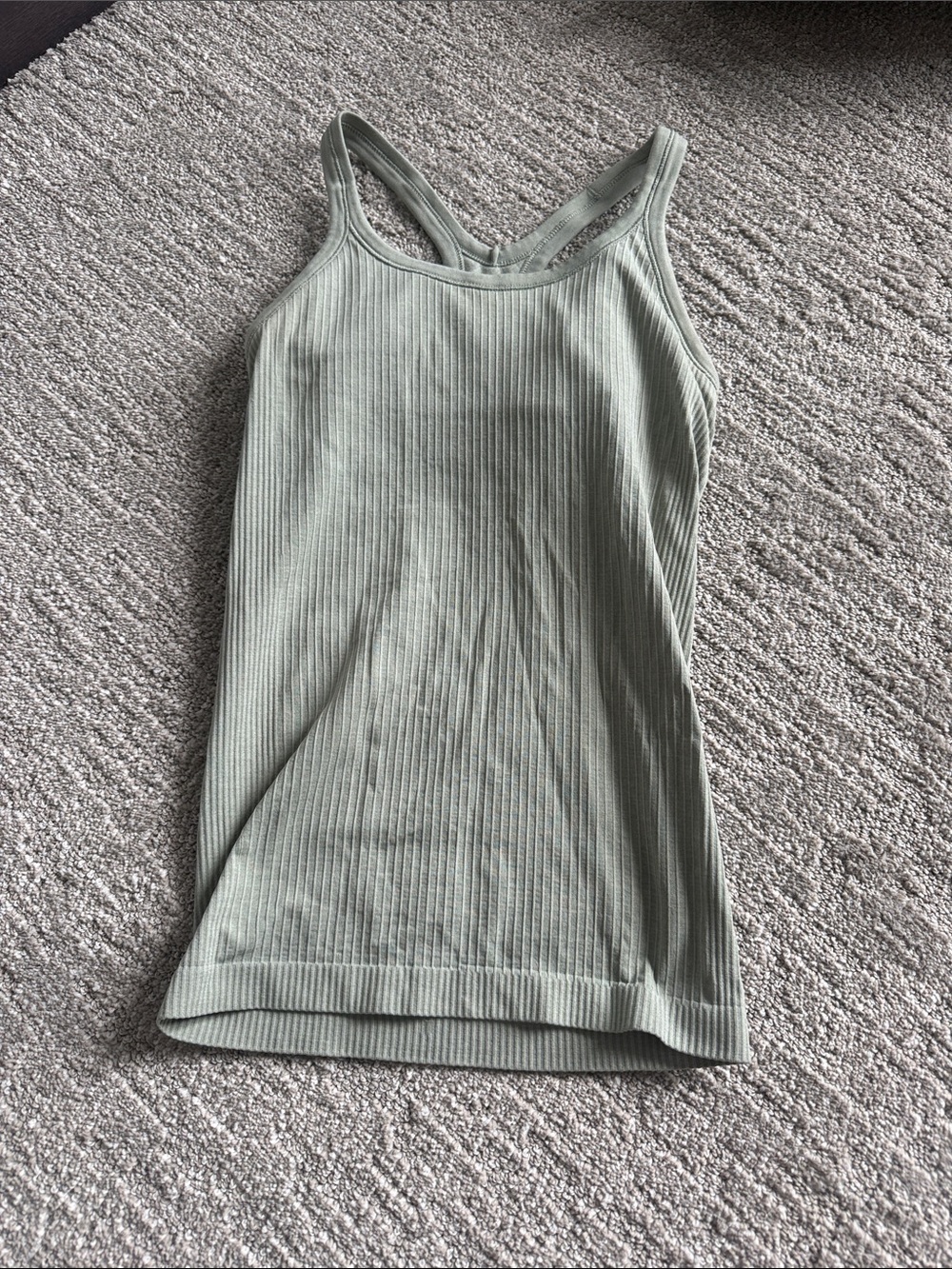 Women’s Ribbed Tank Top - Sage Green